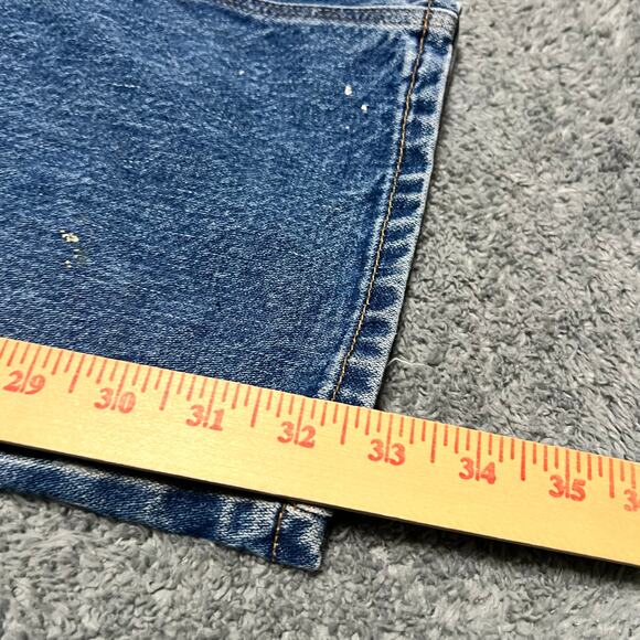 All American Clothing Co Jeans Mens 34 X 32 Blue Straight 90s Made USA Carpenter - Picture 10 of 12